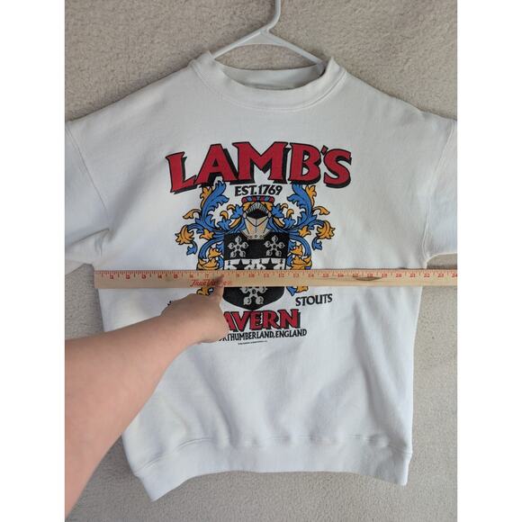 Vintage Lambs Tavern Sweatshirt Mens Large White Heavyweight USA Made READ - Picture 8 of 16